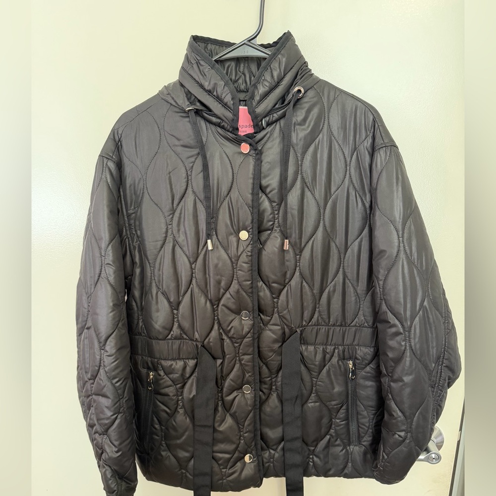 kate spade Black Quilted Puffer Jacket